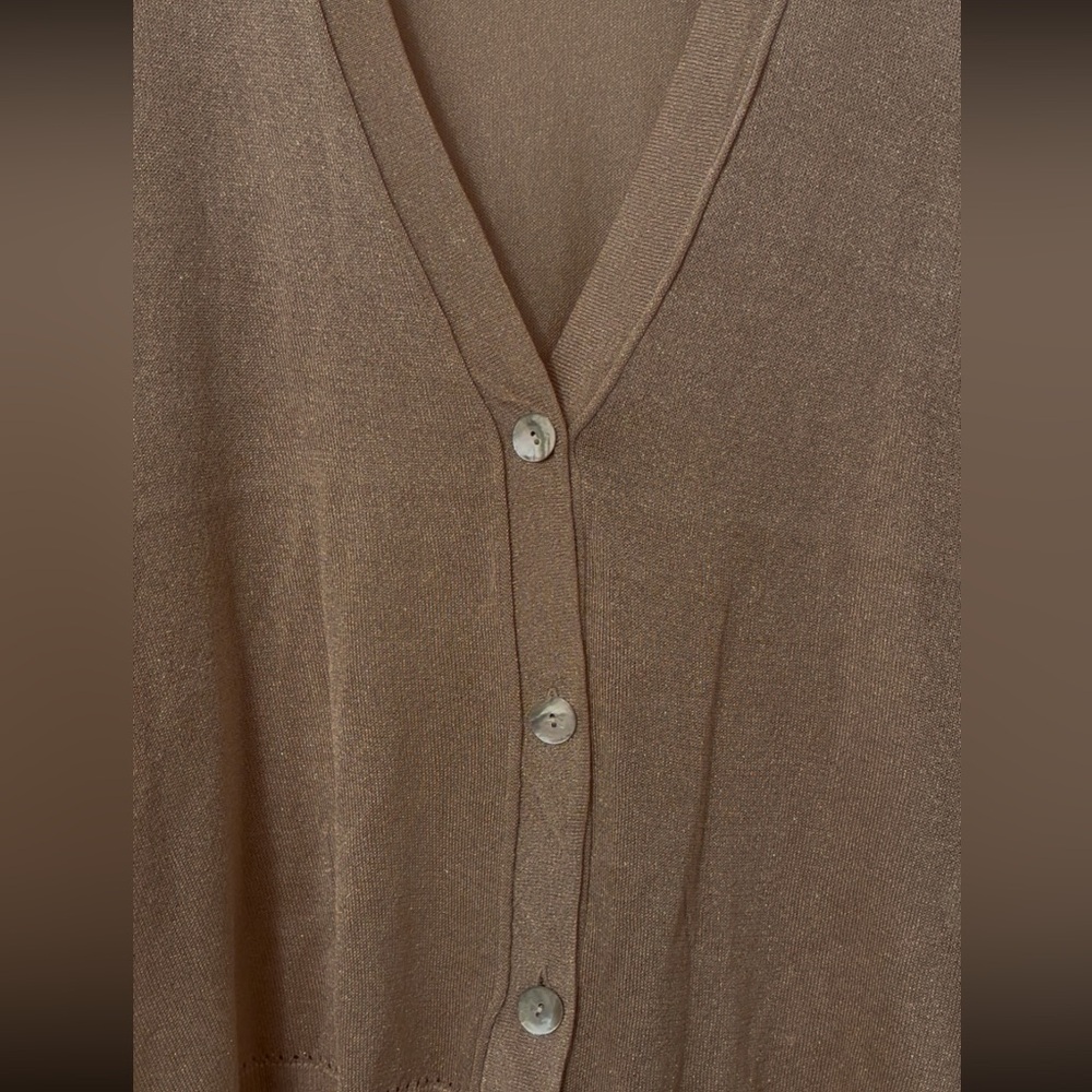 Chico's Gold Cardigan Women’s 2 Large - Picture 6 of 12